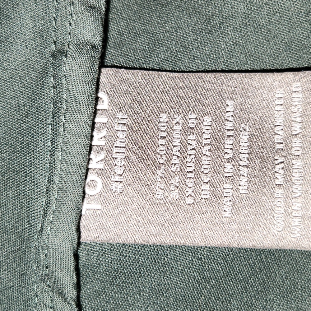 Torrid Military Style Jacket With Peplum Waist Torrid Size 1 Dark Green - Picture 4 of 5